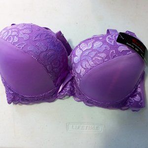 ONE New Womens Plus Size Push Up Lace Bra UnderWire Underwear Top 34DD
